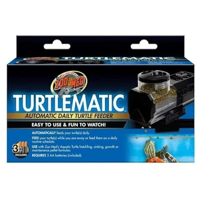 Immagine di Zoo Med Daily Turtle Feeder, Laboratories INC Turtlematic Alimentatore Automatico per Tartarughe Unisex, Nero, Taglia Unica