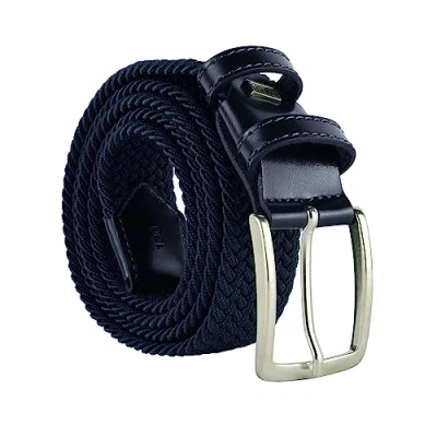 Immagine di Navigare Cintura Elastica Intrecciata Made in Italy, Uomo e Donna, Con Inserti Vera Pelle