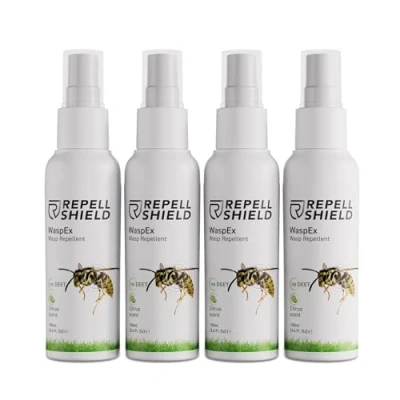 Immagine di RepellShield Spray Dissuasore Vespe e Calabroni ad Azione Rapida Anti Api da Esterno Interno Senza Insetticida Sicuro su Balconi, Giardini, Tapparelle, Alternativa a Vespicida