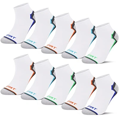 Immagine di L&amp;K 12 paia Calze da Uomo sportive Sneaker Calzini Cotone comodo multicolore 2122 39 42