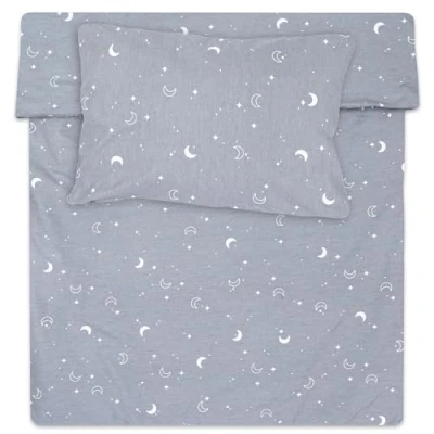 Immagine di Totsy Baby Copripiumino per bambini 100 x 135 cm set di lenzuola con federa 60 40 in cotone Lune
