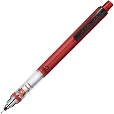 Immagine di uni Kurutoga M54501P.15 Portamine standard, 0,5 mm, colore: rosso