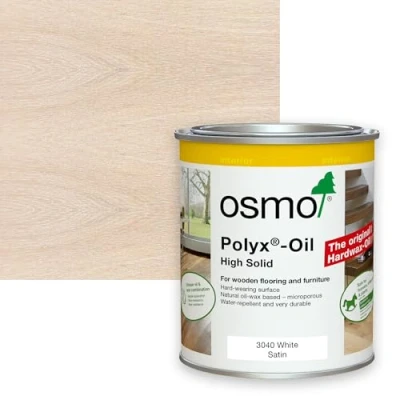 Immagine di Osmo Polyx Tinture a olio, finitura satinata (750 ml, 3040 bianco, satinata)