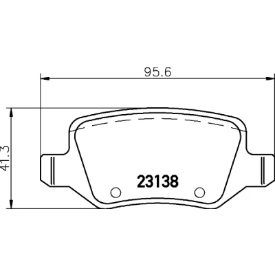 Immagine di HELLA 8DB 355 018 531 Kit pastiglie freno Non predisposto per contatto segnalazione usura con bulloni pinza accessori