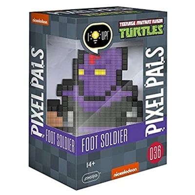 Immagine di Performance Designed Products Pdp Pixel Pals Tortue Ninja Foot Soldier Figurina Lit Della Collezione 878 037 Eu Essentials Not Machine Specific