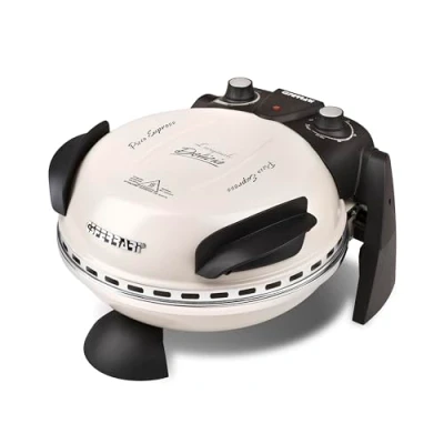 Immagine di G3Ferrari Forno elettrico per pizza Delizia G1000617 Icy Cream edizione limitata fino a 400 gradi con pietra naturale ignifuga/pizza e molto altro ancora, in 3 minuti/anche tavolo