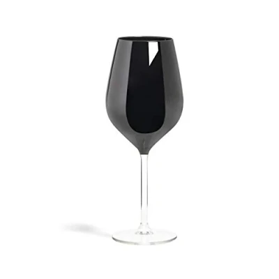 Immagine di Excelsa 60492 Color Wine Set 6 Calici Vino, Vetro, Nero