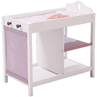 Immagine di roba Lettino e Fasciatoio per Bambole Tutto in Uno, Serie &quot;Fienchen&quot;, Accessori Tessuto, Bianco