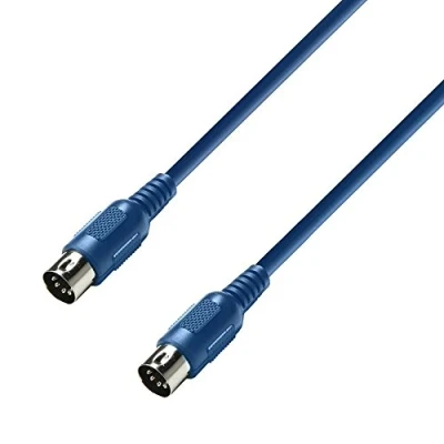 Immagine di Adam Hall Cables 3 STAR MIDI 0150 blu Cavo 1,5 m