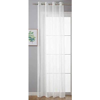 Immagine di Gardinenbox tenda con occhielli, trasparente Uni, Stores, occhielli in piombo per soggiorno, 20332 cn, 100% poliestere, 245 x 140 cm