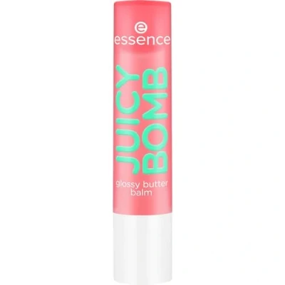 Immagine di Essence JUICY BOMB Glossy Burro, balsamo per labbra, n. 01, rosso, naturale, lucido, fresco, vegano, senza parabeni, particelle di microplastica, nanoparticelle, confezione da 1 (2,5 g)