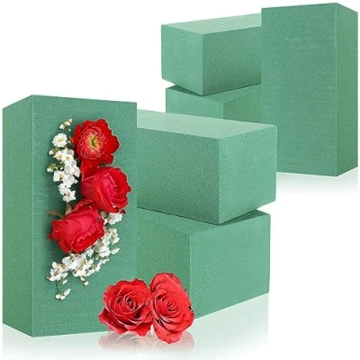 Immagine di com four® 6X Spugna per Fiori Composizioni Floreali Schiuma Freschi Floral Foam Fare Bricolage Matrimonio e Compleanno
