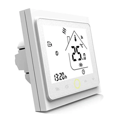 Immagine di Termostato Wifi Caldaia A Gas Con Amazon Alexa Google Home,Cronotermostato Da Parete Cronotermostato Controllo Temperatura,3A Smart Programmabile
