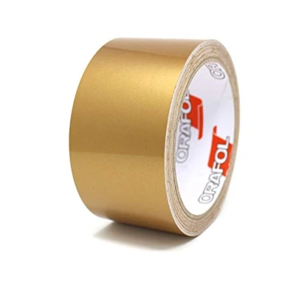 Immagine di 10m Strisce adhesive decorative per auto moto barca e modellismo in vari colori autoadesive Lunghezza (50mm, Oro)