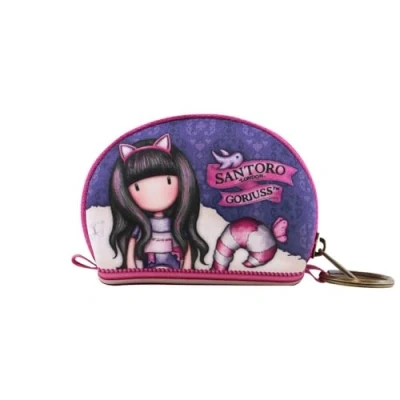 Immagine di SAFTA 369GJ30, Portamonete Piccolo Neoprene Gorjuss Cheshire Cat Unisex Bambini e Ragazzi, Multicolore, M