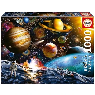 Immagine di Educa Puzzle di 1000 pezzi per adulti Missione degli asteroidi. Misura: 68 x 48 cm. Include la colla Fix Puzzle. Da 14 anni (19918)