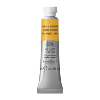 Immagine di Winsor &amp; Newton Professional Vernici ad acquerello, vivaci e resistenti alla luce, pigmenti per artisti, TUBO 5 ML, colore: Giallo Indiano