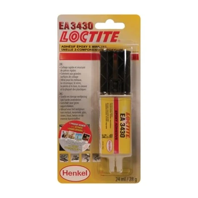 Immagine di LOCTITE EA 3430 242865 Collante Epoxy Blister pack, Cartuccia indurente bianco/giallo, cristallino 24