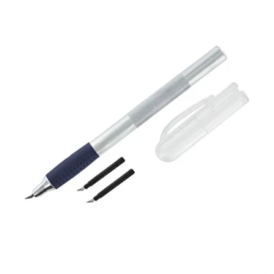 Immagine di Modelcraft Coltello girevole a 360 con 2 lame di ricambio, colore argento, 15 cm