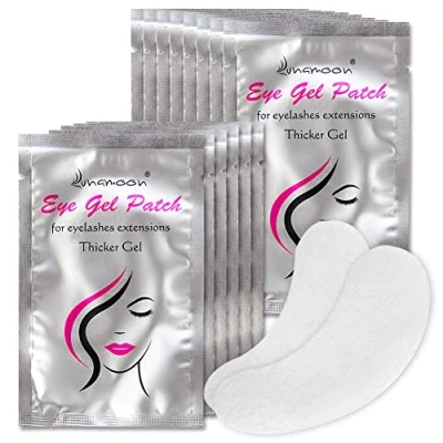Immagine di Lunamoon Cerotti per Estensioni Ciglia Eyelash Pads Occhio Patch Extension Occhi da Finte Eye Gel Patches for 100 Paio (Mädchen)