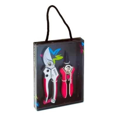 Immagine di Spear &amp; Jackson CUTTINGSET9P Set di forbici a lame curve e Colours rosa