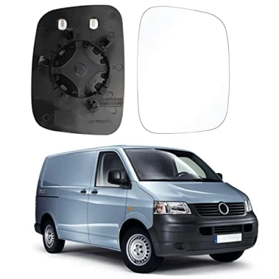 Immagine di Vetro a Specchio sostituzione per VW T5 2003 2009, Esterno Regolabile Adatto Caddy 2004 2015, Lente di Retromarcia (for Giusto)