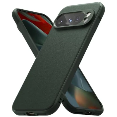 Immagine di Ringke Onyx Compatibile con Cover Pixel 9 Pro, Ottima Grip Antiscivolo Antiurto Perfetta Calza Custodia Robusta Antigraffio TPU Dark Green