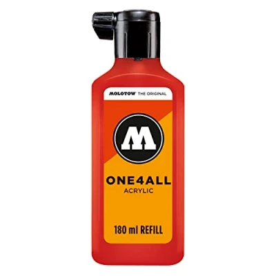 Immagine di Molotow One4All Refill 180 ml Ricarica per Pennarelli Indelebili, ml, Rosso (Verkehrsrot)