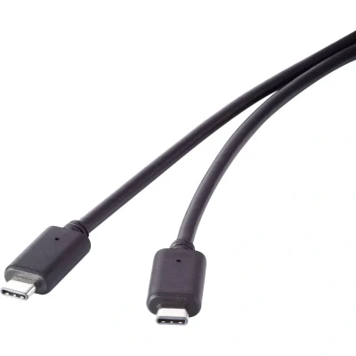 Immagine di Renkforce Cavo USB 3.2 Gen2x2 Spina C®, C® 1.50 m Nero contatti connettore dorati RF 4381074