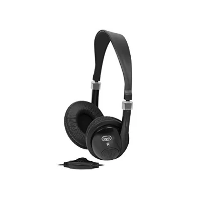 Immagine di Trevi HTV 636 Cuffie Stereo TV con Filo Comode e Leggere, Controllo Volume Integrato, Alta Qualità Acustica, Impedenza 32Ohm, Sensibilità 105dB Frequenza Fino a 20kHz