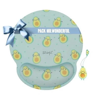 Immagine di WONDEE Mr Wonderful Confezione regalo originale per avocado Pendrive USB 32 GB + tappetino mouse poggiapolsi regali originali donne e ragazze, di compleanno Natale