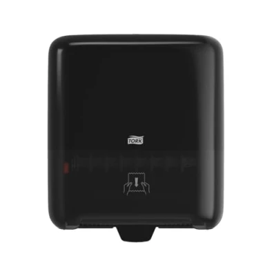 Immagine di Tork Matic 5510282, Elevation Design Dispenser per asciugamani di carta H1, erogazione one at a time con indicatore livello ricarica, nero