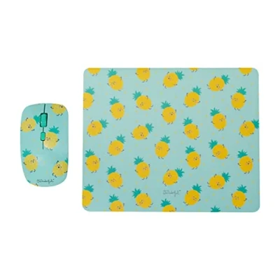 Immagine di WONDEE Mr. Wonderful Set 2 in 1 con mouse e tappetino per a forma di ananas Prodotti Ufficiali Regali originali ragazze donne