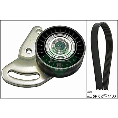 Immagine di INA 529 0178 10 Kit cinghie Poly V Controllare corsa libera generatore ed ev. sostituire RENAULT: CLIO 2, 3, Modus / Grand Modus, NISSAN: MICRA 3