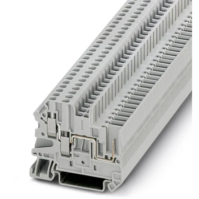 Immagine di Phoenix Contact UT 2,5 TWIN/1P 3060490 Morsetto passante Numero Poli (num): 3 0.14 mm² 4 Grigio 50 pz.