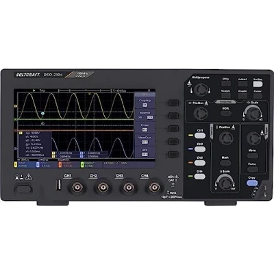 Immagine di VOLTCRAFT DSO 2104 Oscilloscopio digitale 100 MHz 4 canali 1 Gsa/s 80 kpts 8 Bit Memoria (DSO) pz.