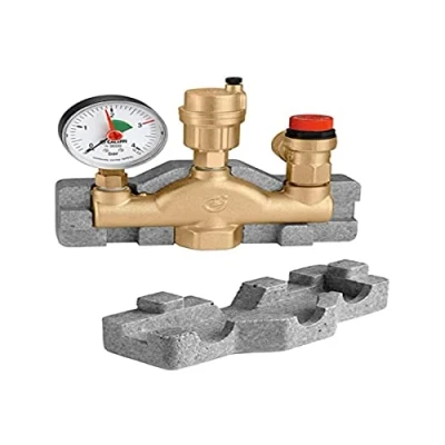 Immagine di Caleffi 302631 Gruppo Caldaia Separatore d&#039;Aria accessoriato per impianti di Riscaldamento, Multicolore