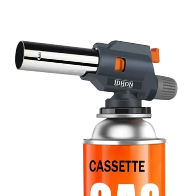 Immagine di JDHON Cannello a Gas, da Cucina, Bruciatori Torcia Cucina con Fiamma Regolabile per Barbecue, Dolci, Campeggio, Saldatura (Butano Non Incluso)