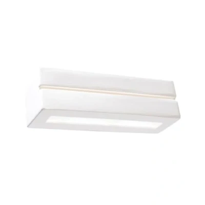 Immagine di SOLLUX lighting Vega Line Lampada da parete in ceramica Design moderno molto universale Lampadina E27 sostituibile, 1 x 60 W Bianco, 32,5 9,5 cm
