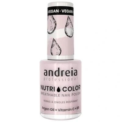 Immagine di Andreia Professional NutriColor Smalto Vegan Traspirante Colore NC27 Mignolo Bianco 10.5ml