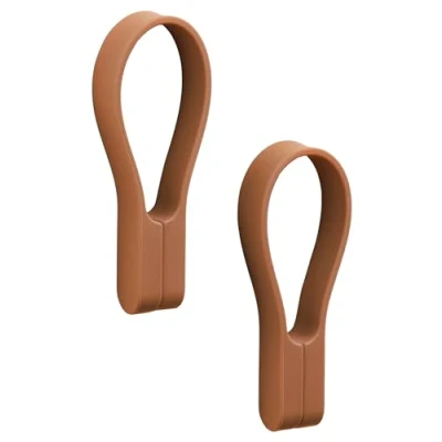 Immagine di ZONE DENMARK Loop Magnet Set di 2 cinghie magnetiche Porta strofinacci, portasciugamani in silicone e magneti potenti Appendere su tutto Facile da installare rimuovere Terracotta