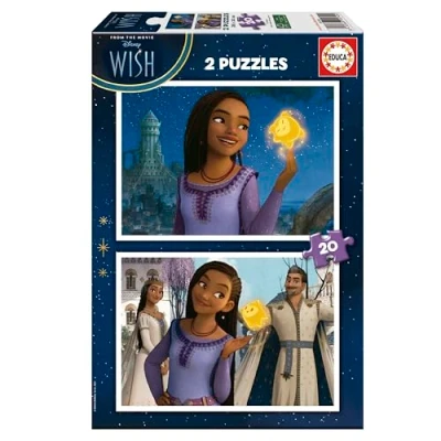 Immagine di Educa Set di 2 puzzle per bambini con 20 pezzi e le immagini Wish. Dimensioni: 28 x cm. Consigliato dai 4 anni in su (19740)
