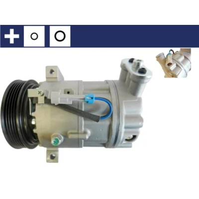 Immagine di MAHLE ORIGINAL ACP 1271 000S Compressore Aria Condizionata SD7V16 12 PAG 46 R 134a con anello tenuta