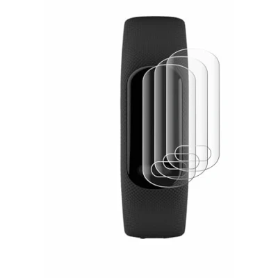 Immagine di savvies (4 Pezzi Full Screen Pellicola Protettiva per Garmin Vivosmart 5 Cover Copertura [Completa Trasparente, 3D Curved]