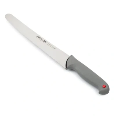 Immagine di Arcos Serie Colour Proof Coltello Pasticceria Torta Lama Acciaio Inossidabile Nitrum 250 mm Manico Polipropilene Coperto da Elastomer Colore Nero