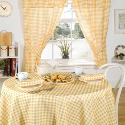 Immagine di Emma Barclay Tovaglioli Molly a Quadretti, Confezione da 4, Colore: Limone