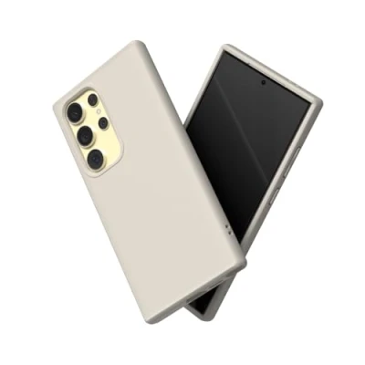 Immagine di RhinoShield Case Compatible with [Galaxy S24 Ultra] SolidSuit Shock Absorbent Slim Design Protective Cover Premium Matte Finish 3.5M / 11ft Drop Protection Shell Beige