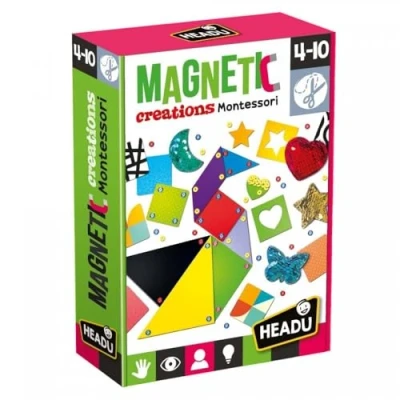 Immagine di Headu Magnetic Creations Montessori Gioco Didattico, Multicolore, dai 4 ai 10 anni, 8.05959E+12