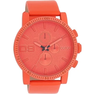 Immagine di Oozoo Timepieces C11210_C11219_Parent Orologio da uomo polso di alta qualità analogico uomo, Red Orange /Red