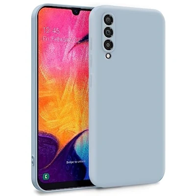Immagine di MyGadget Cover per Samsung Galaxy A50 Custodia in Silicone Morbido a Doppio Strato Case con Protezione Fotocamera &amp; Fodera Interna Antigraffio Azzurro